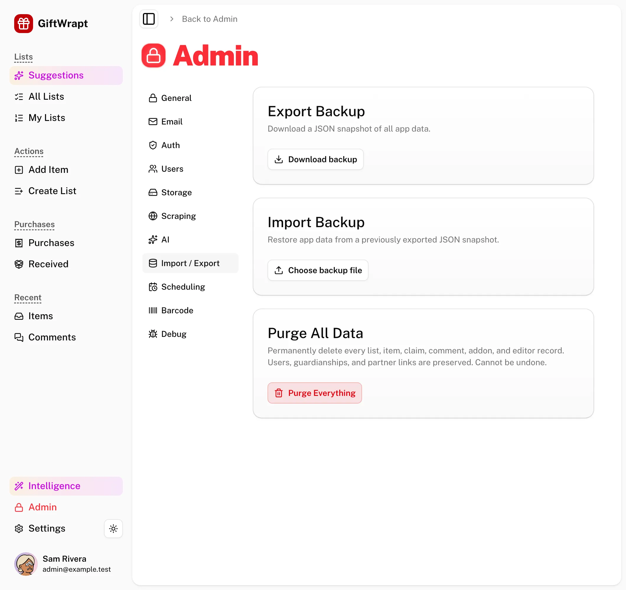 admin-data light