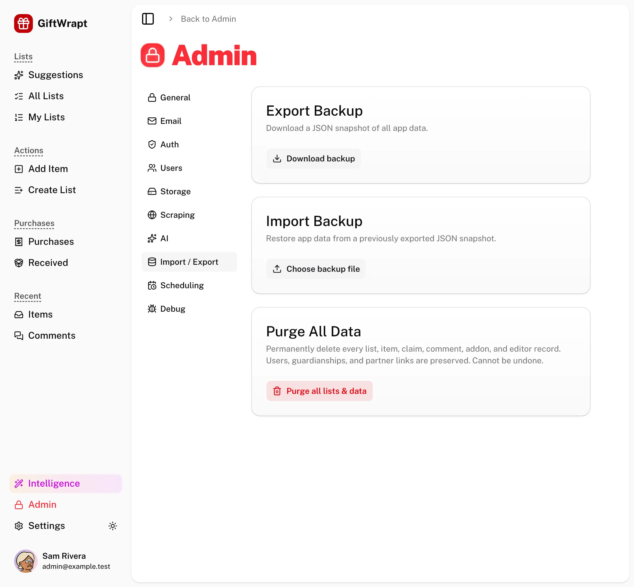 admin-data light