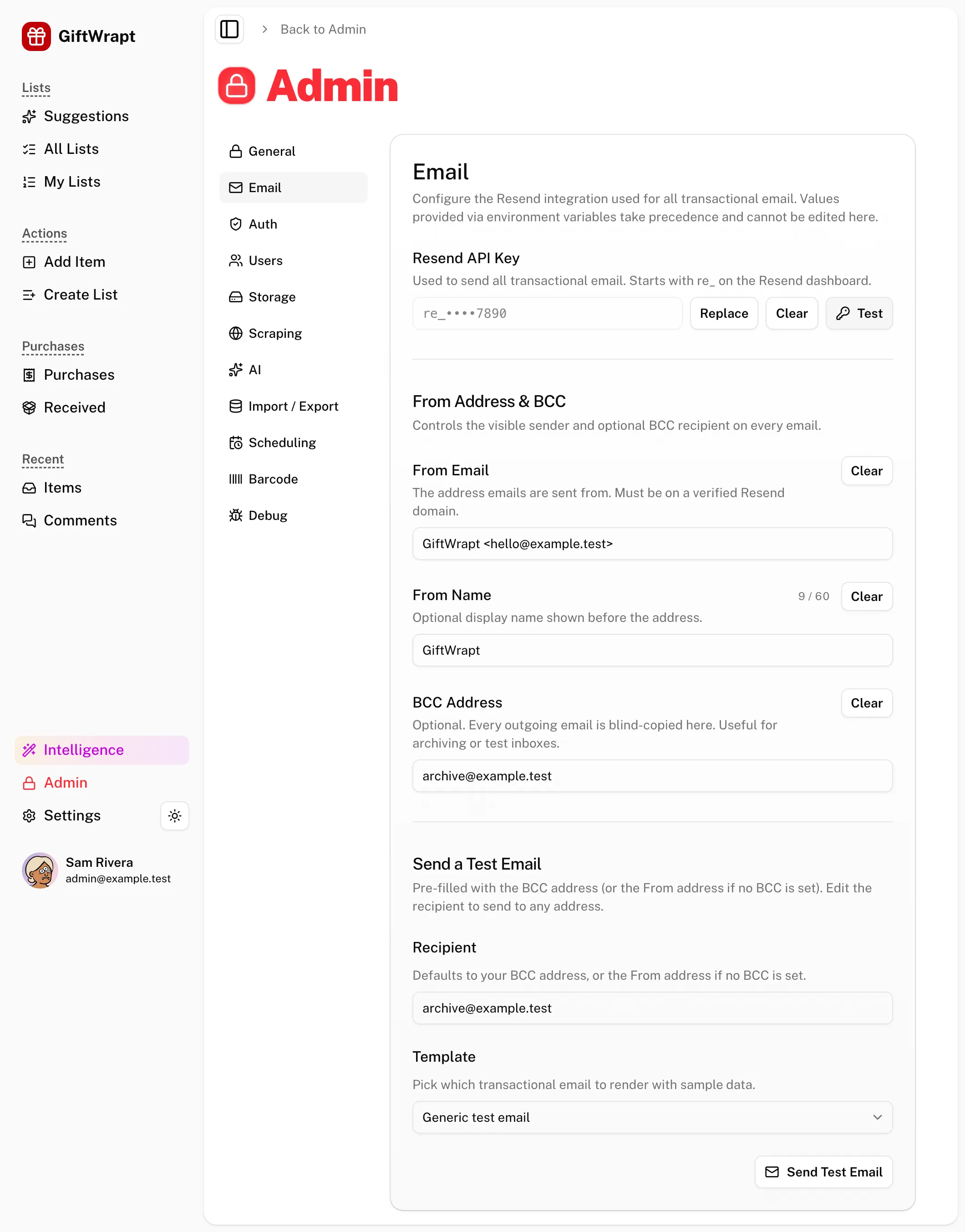 admin-email light