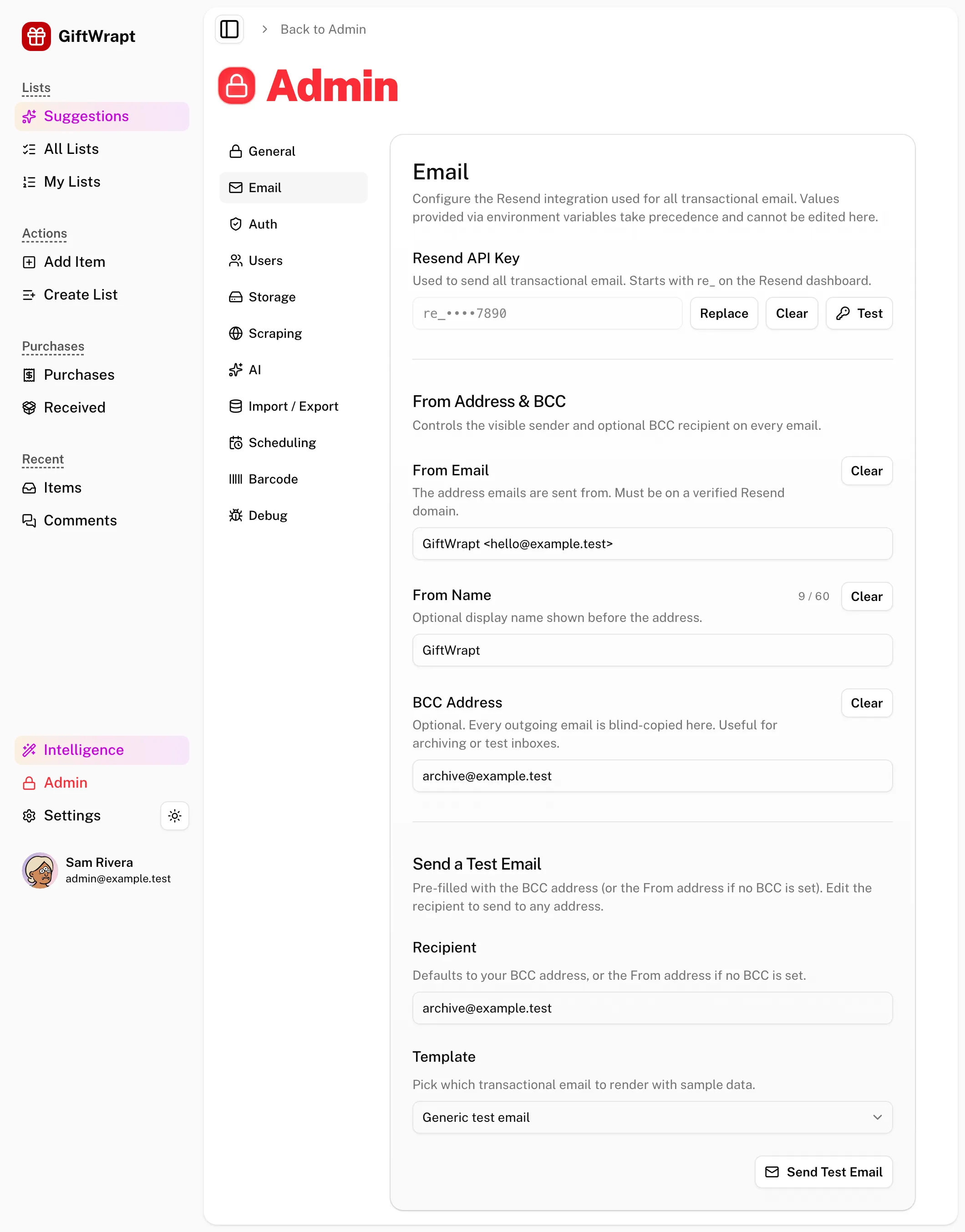 admin-email light