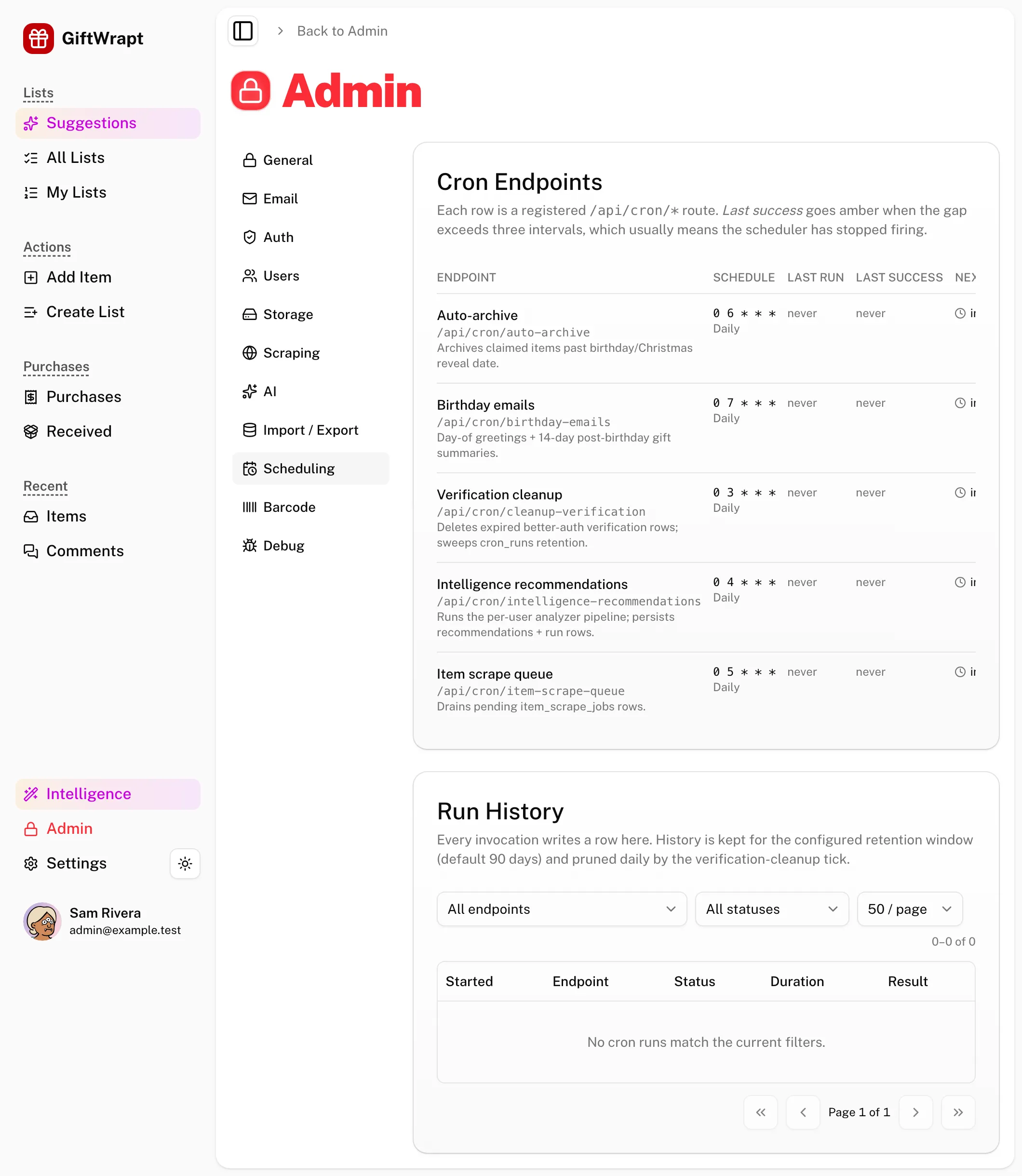 admin-scheduling light