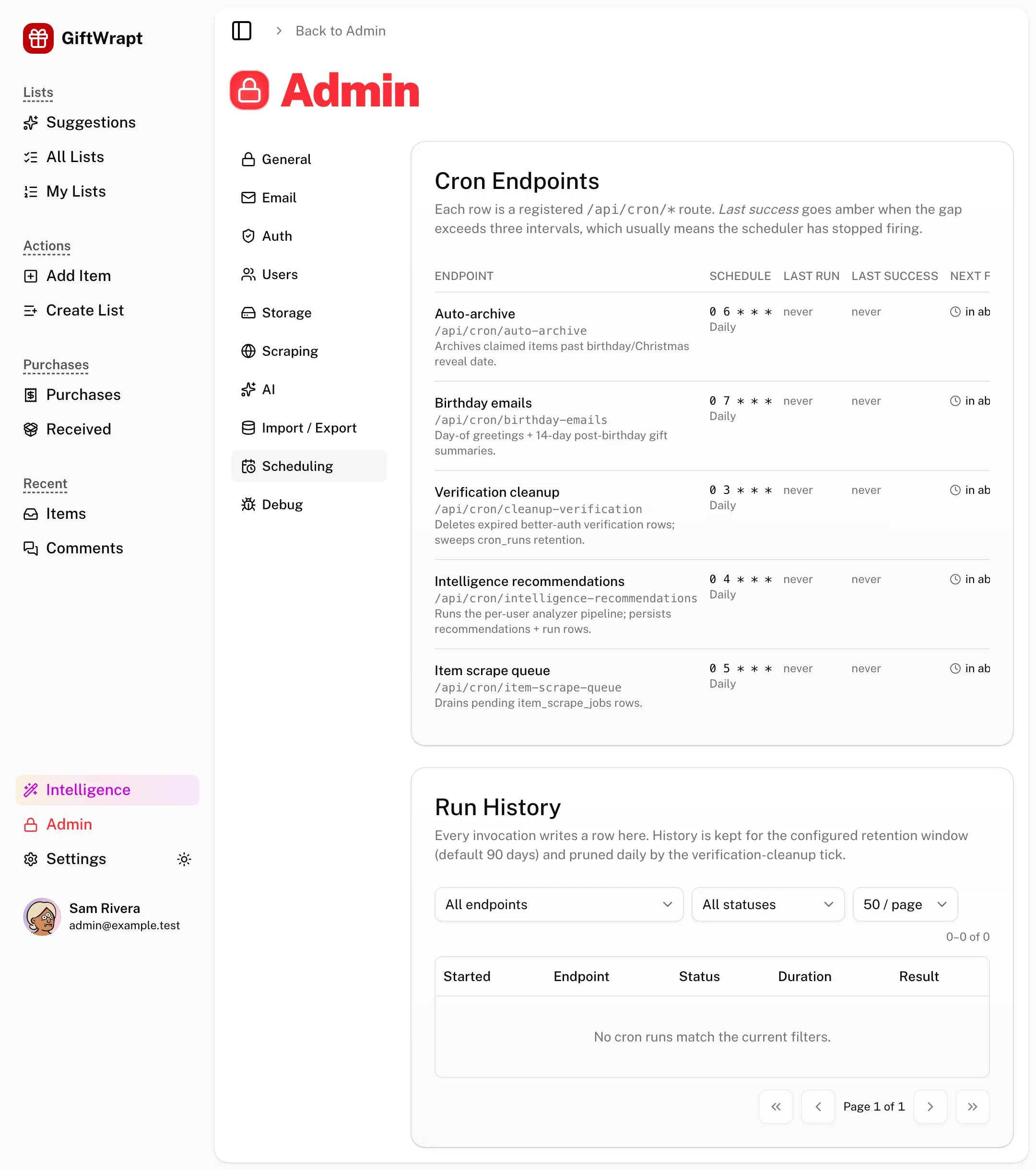 admin-scheduling light