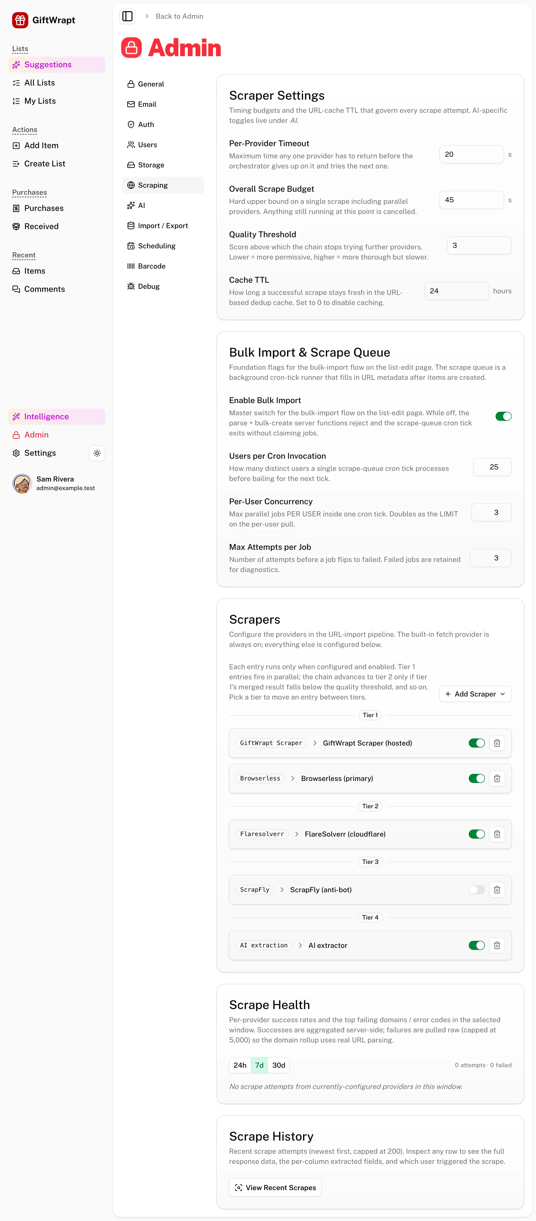 admin-scraping light