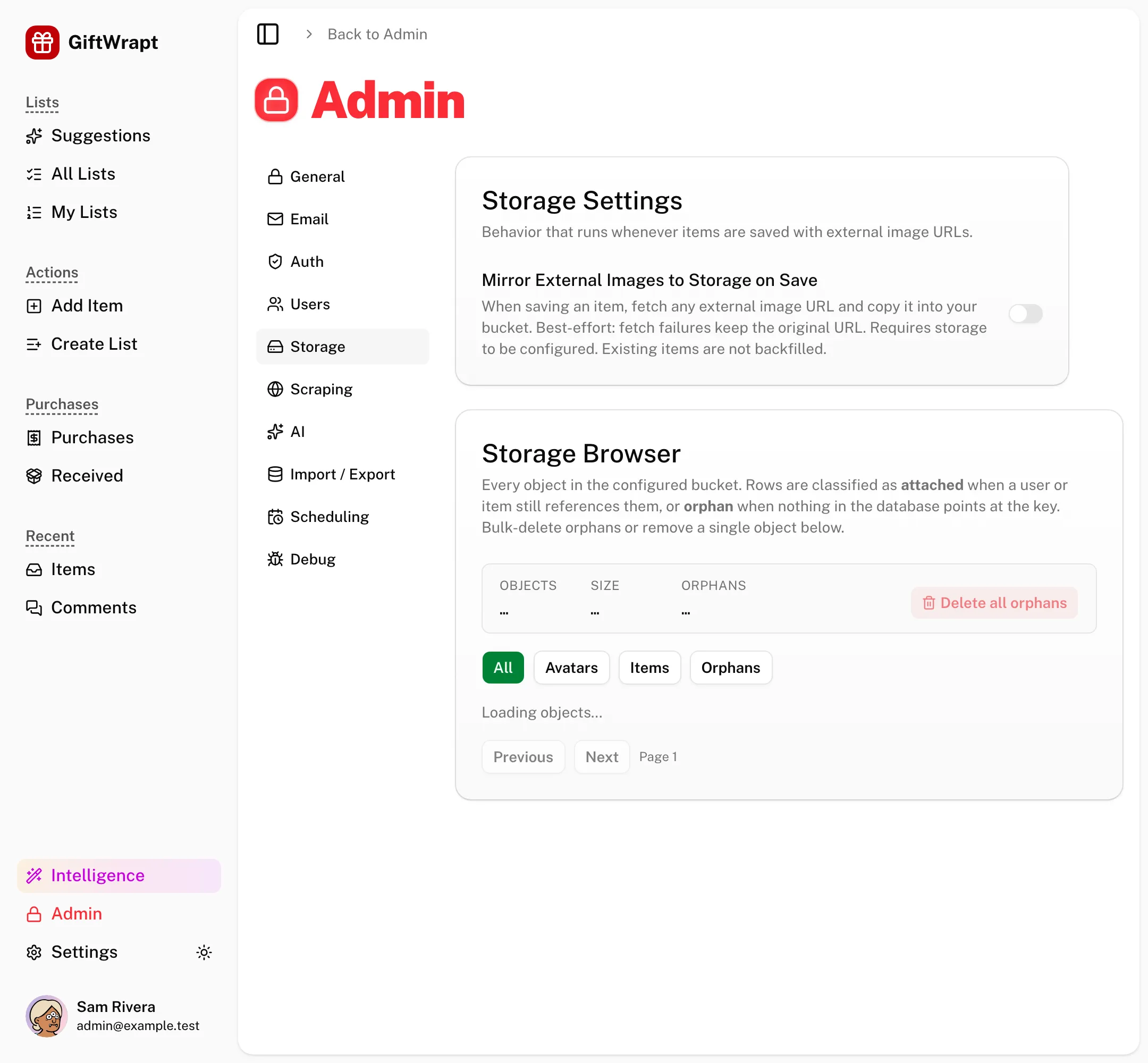 admin-storage light
