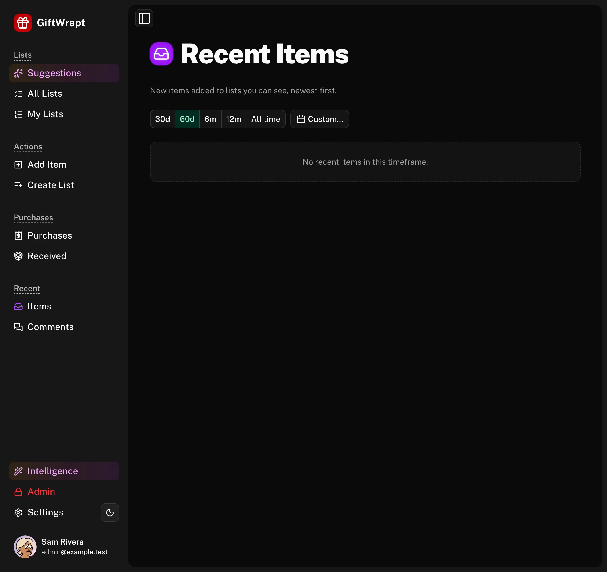 recent-items dark