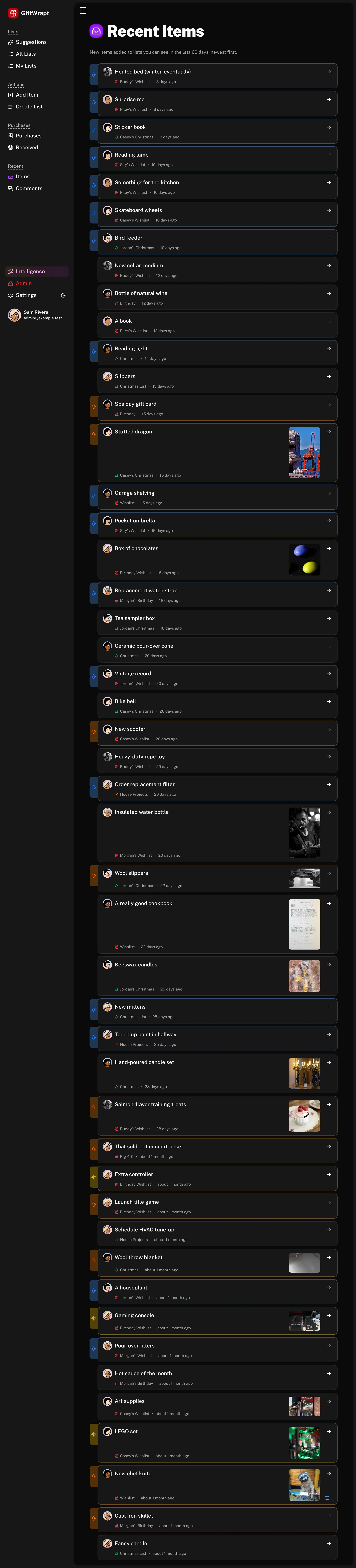 recent-items dark