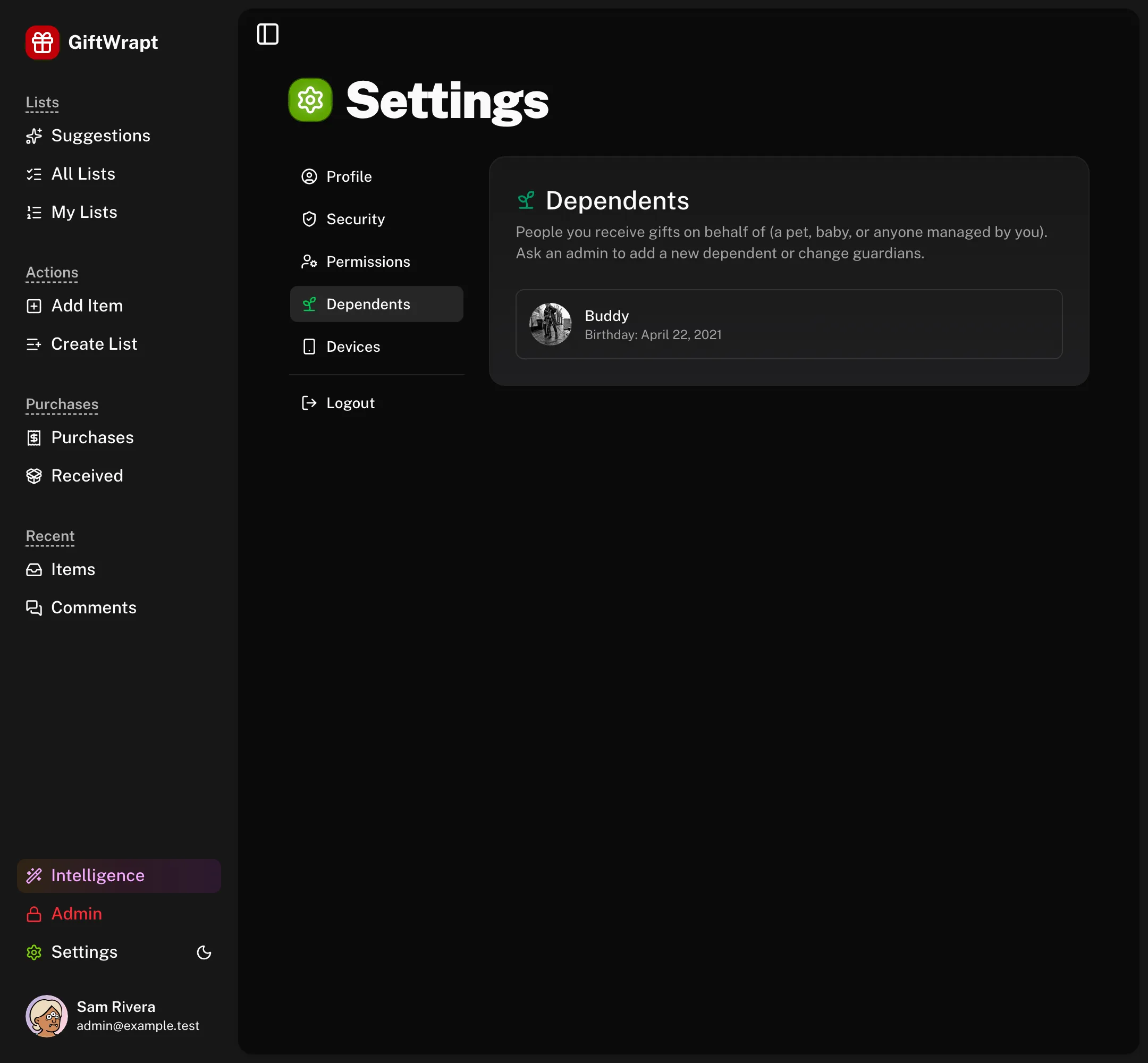 settings-dependents dark