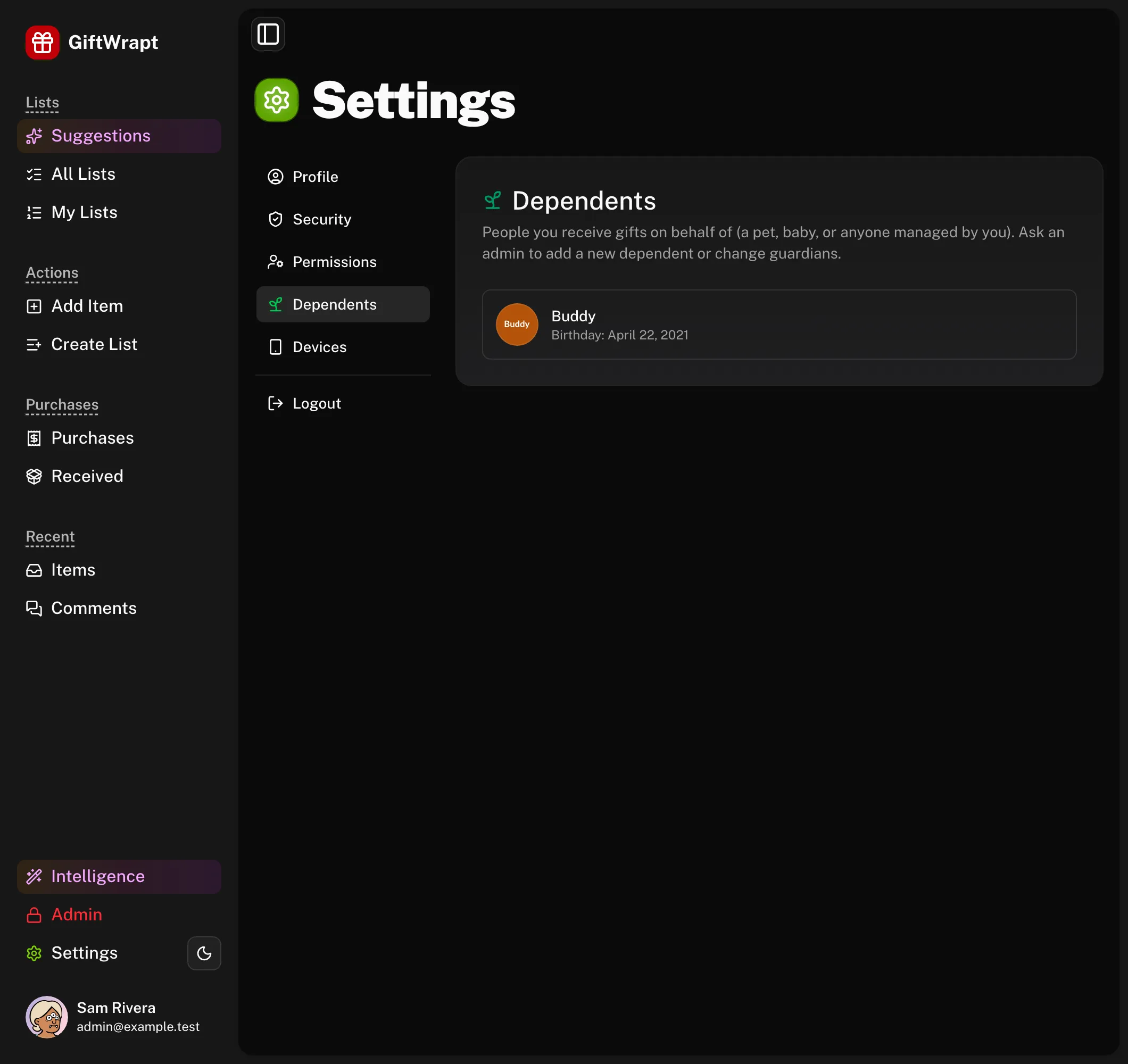 settings-dependents dark