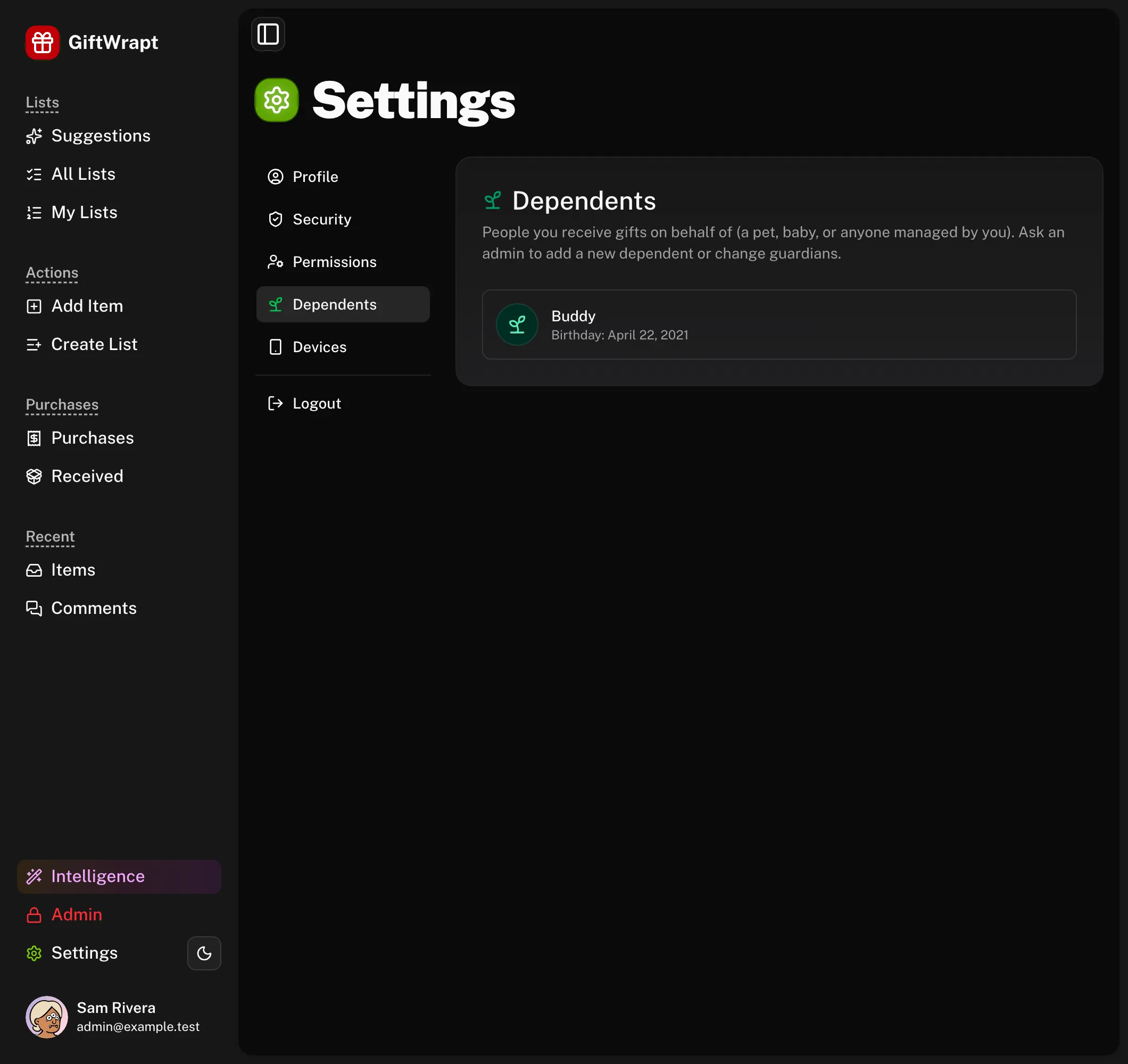 settings-dependents dark