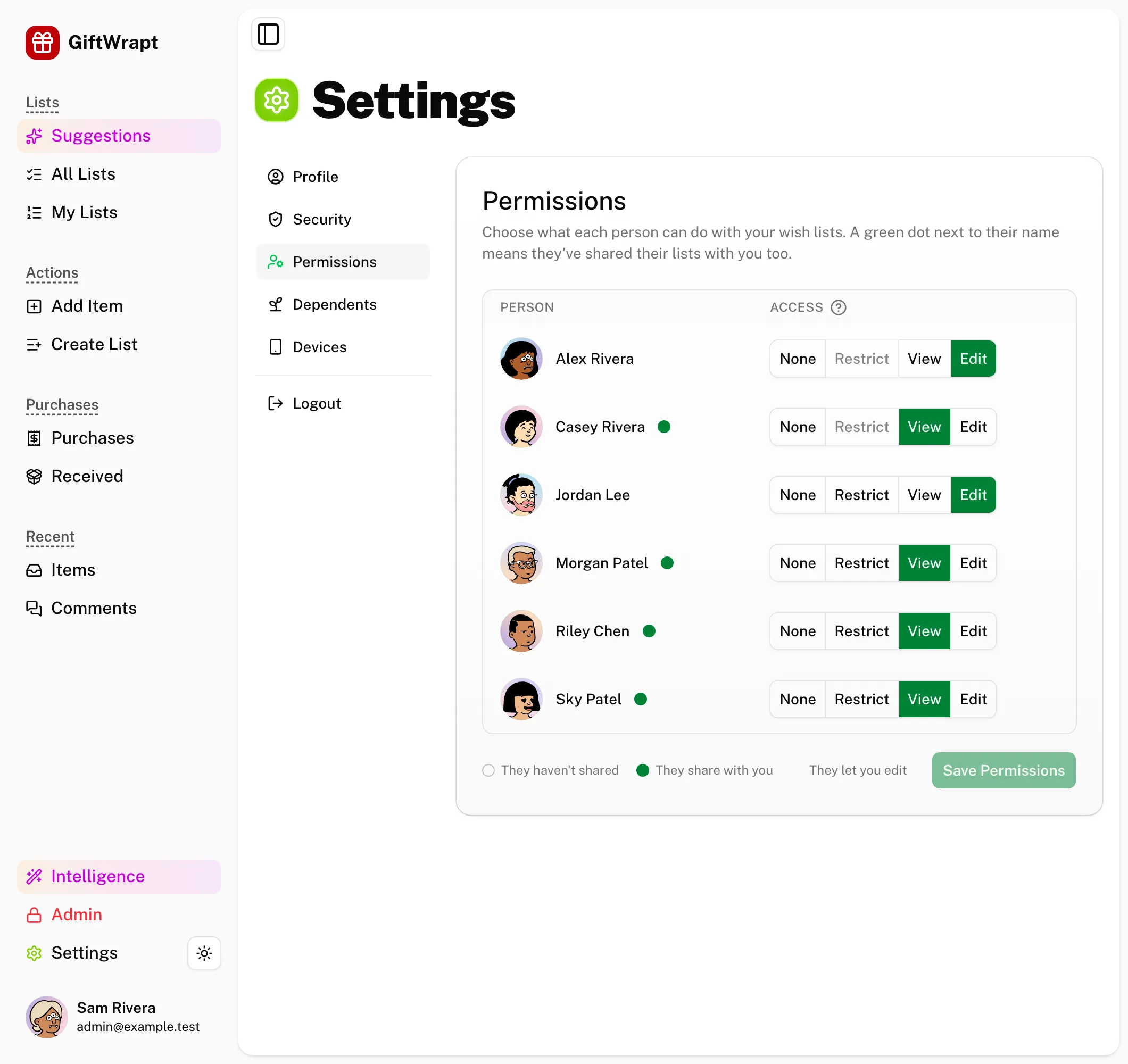 settings-permissions light