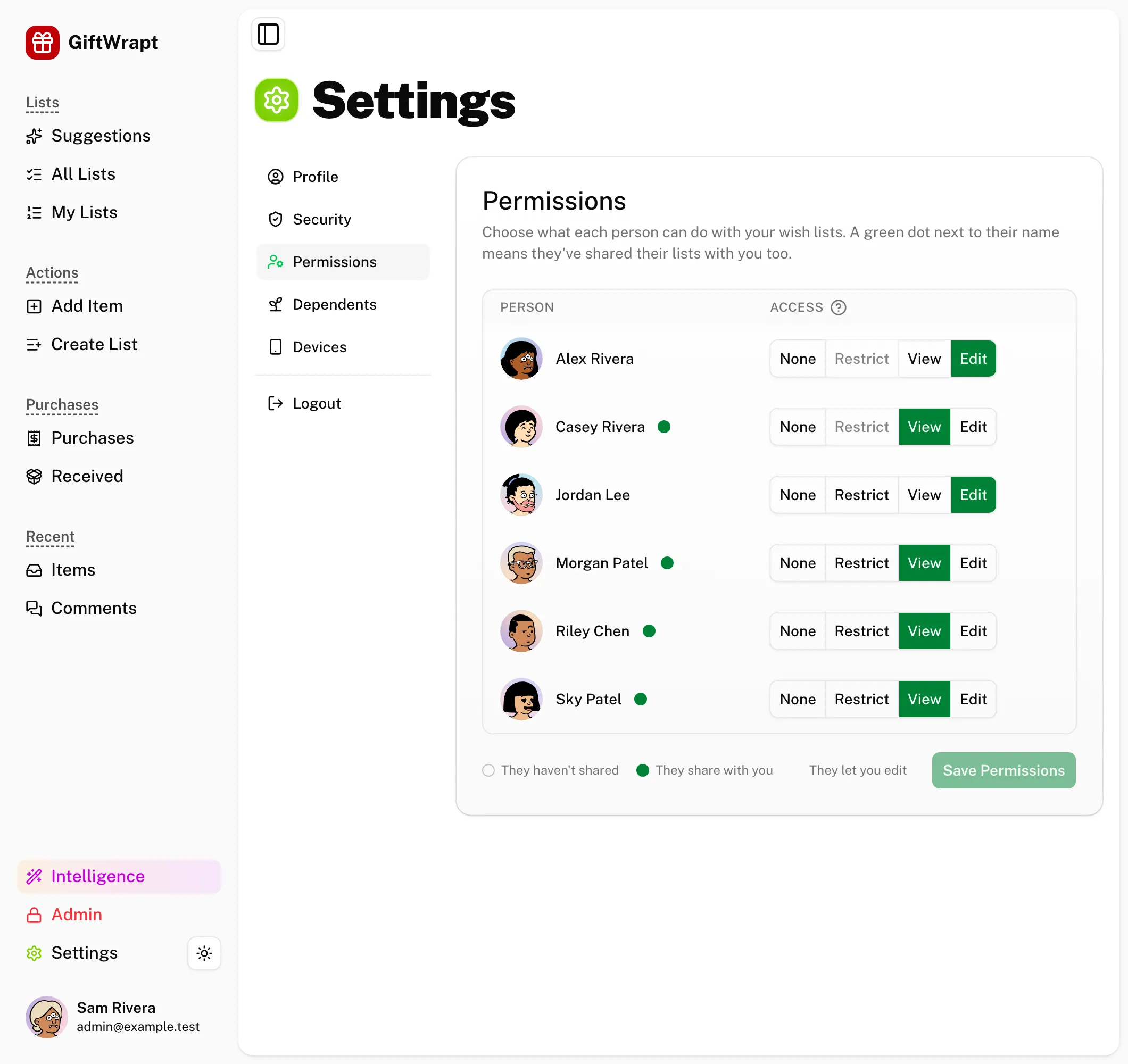 settings-permissions light