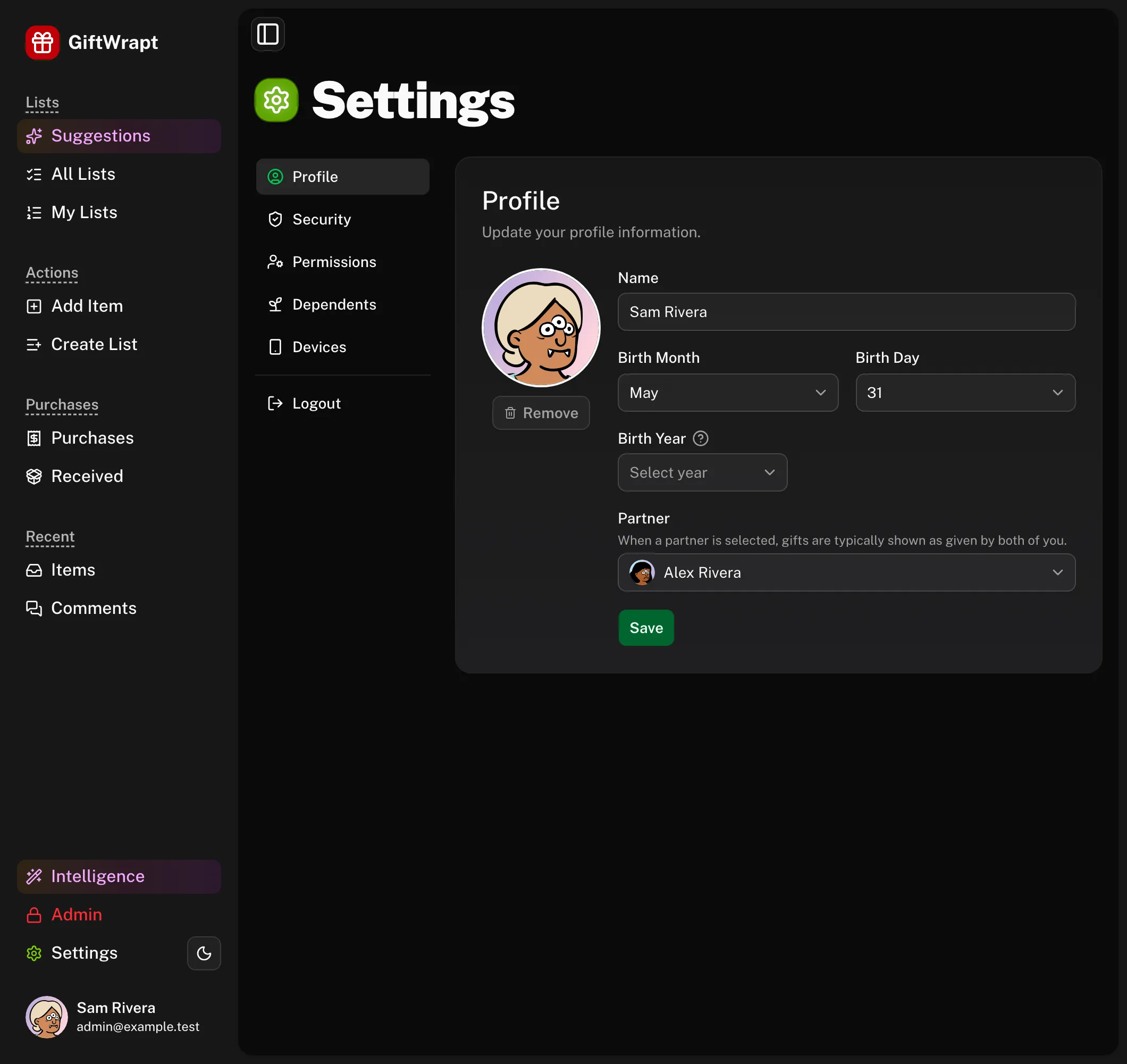 settings-profile dark