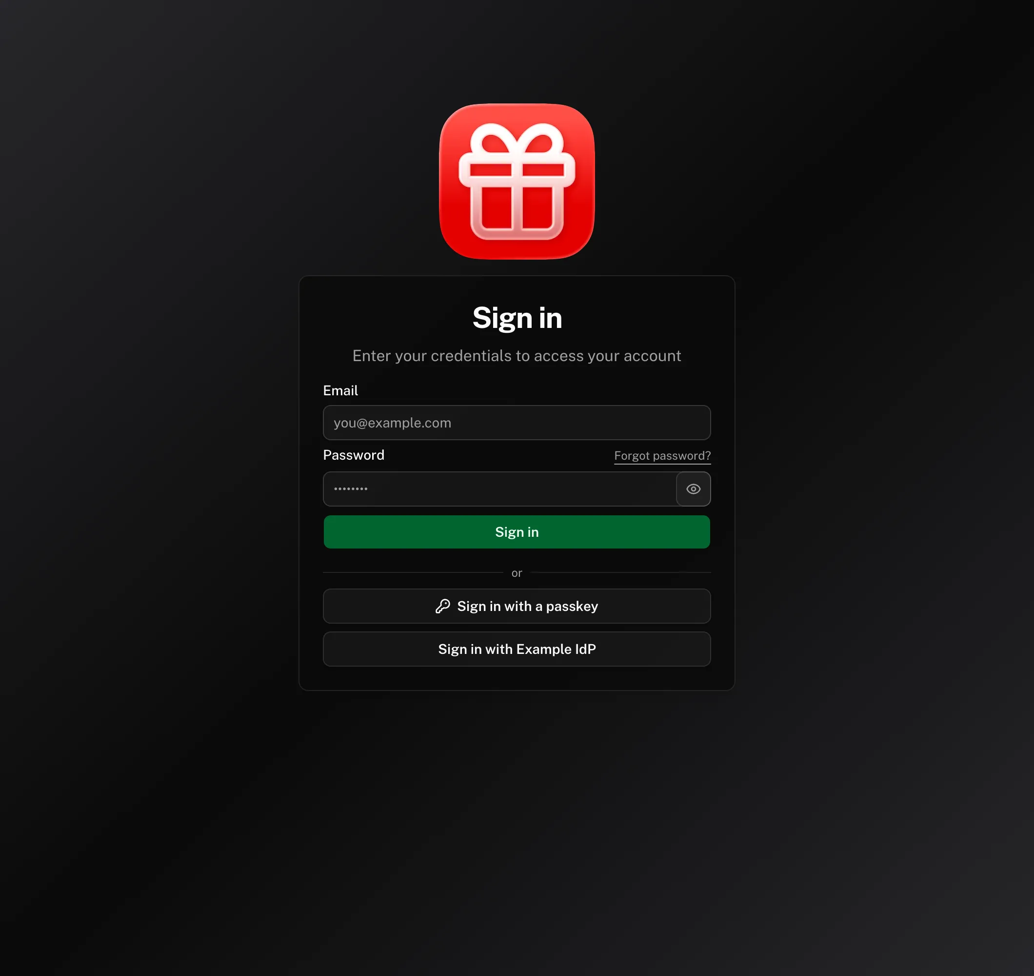 sign-in dark