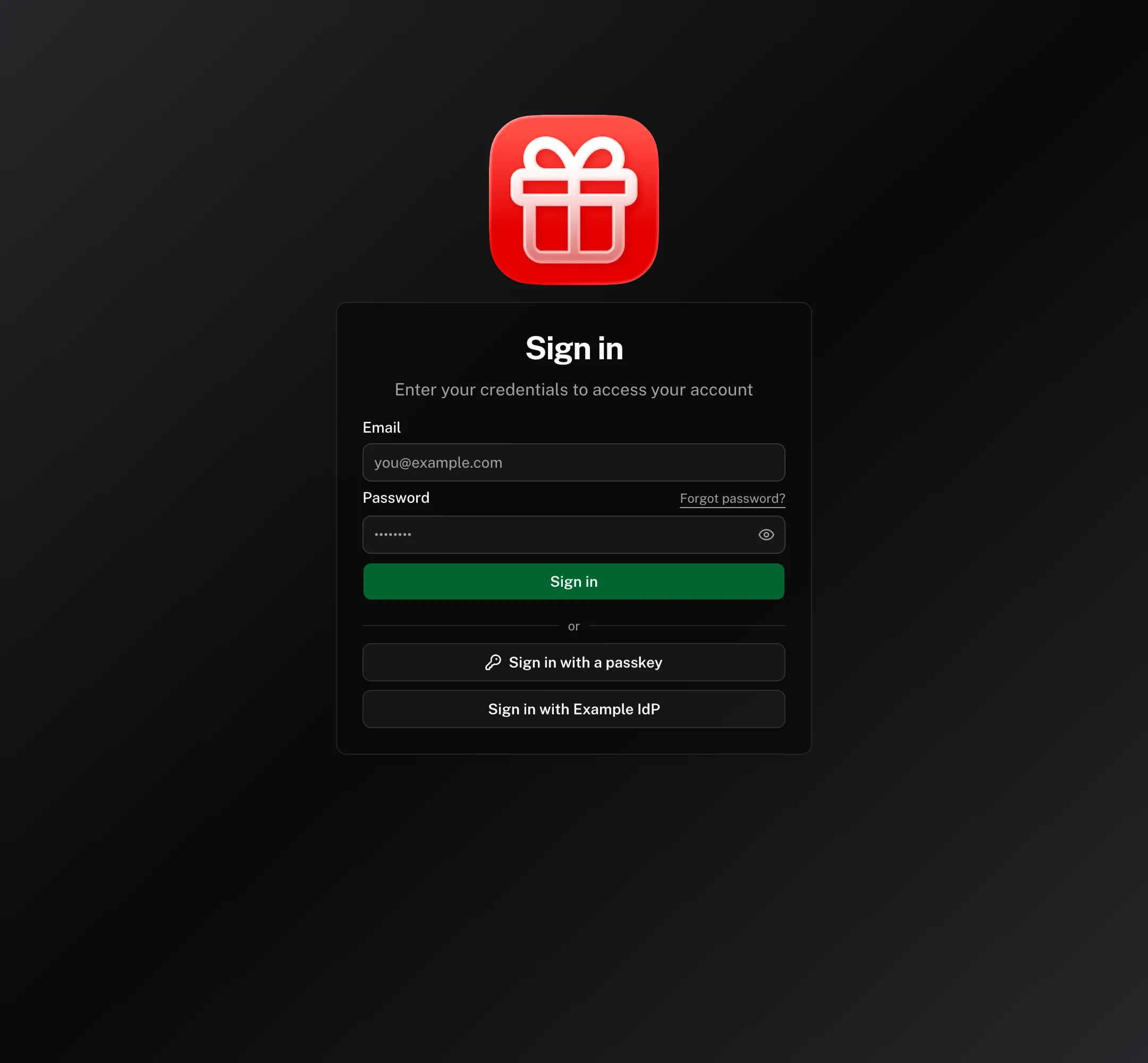 sign-in dark