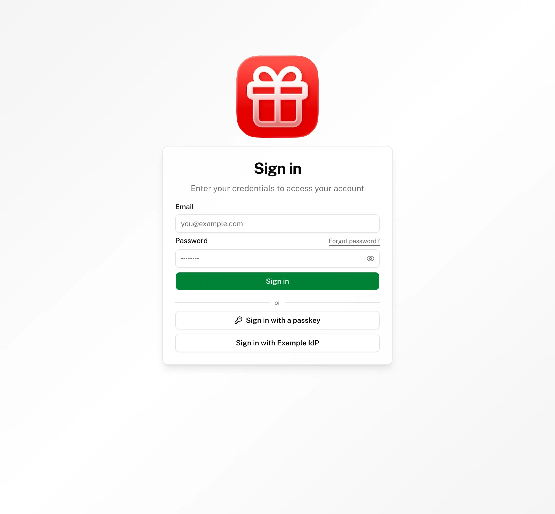 sign-in light