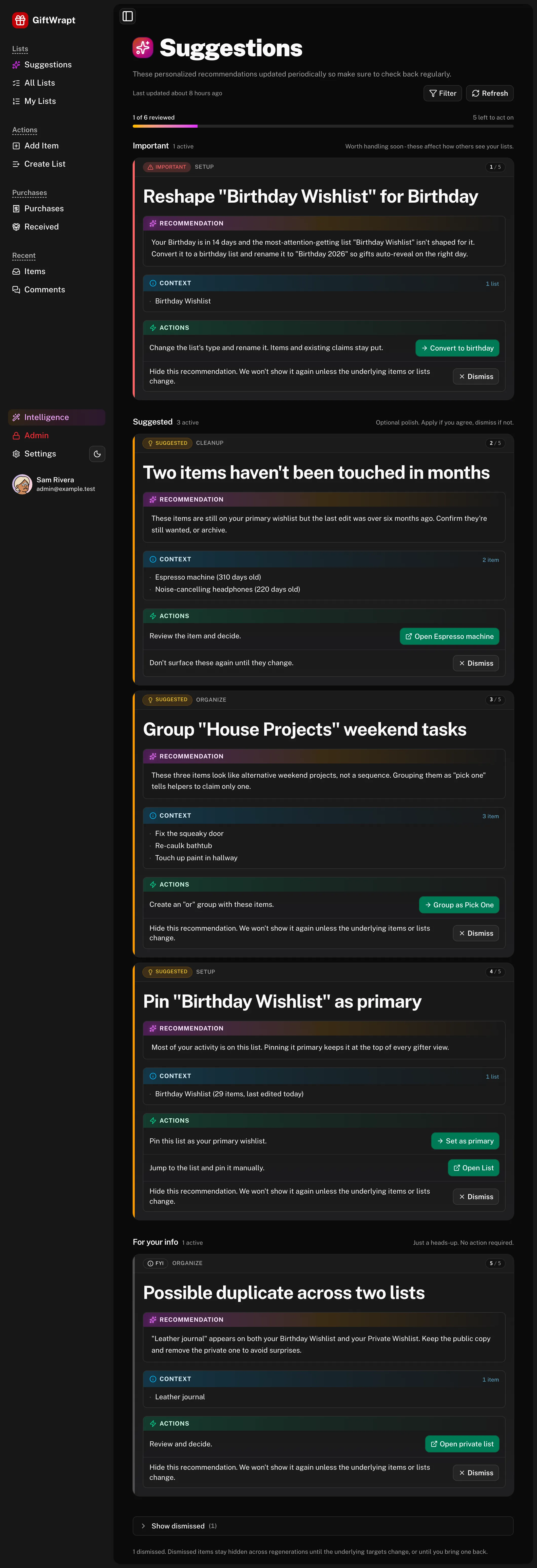 suggestions dark