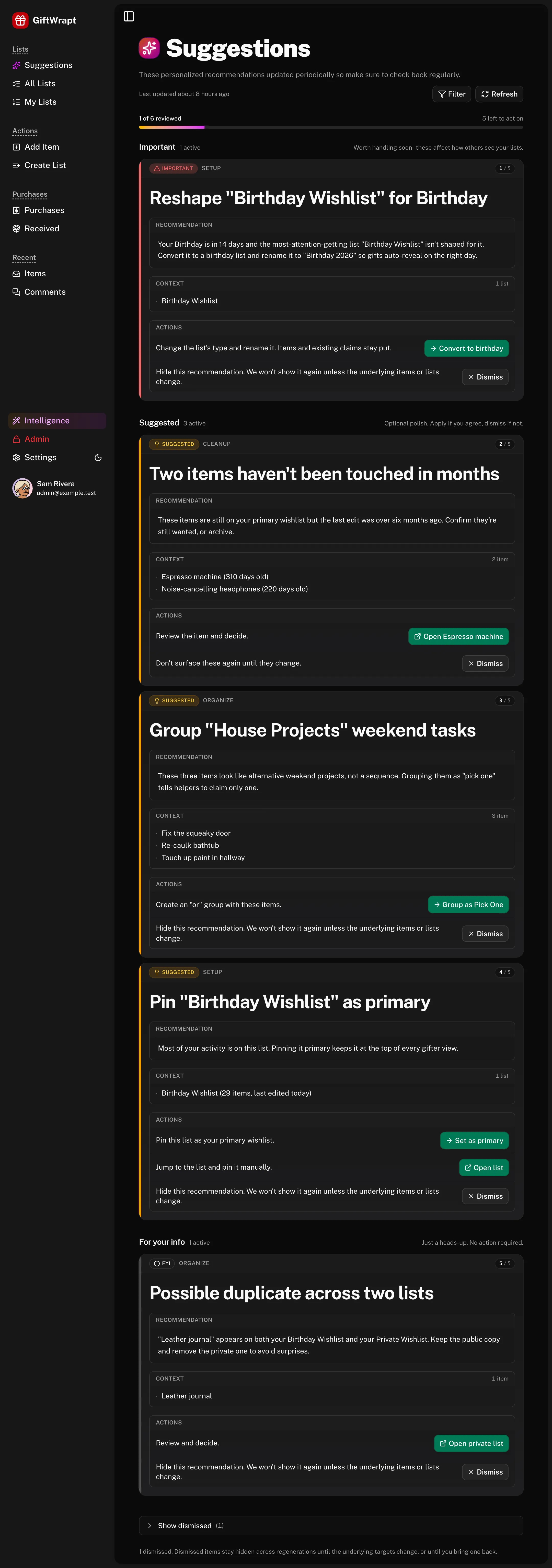 suggestions dark