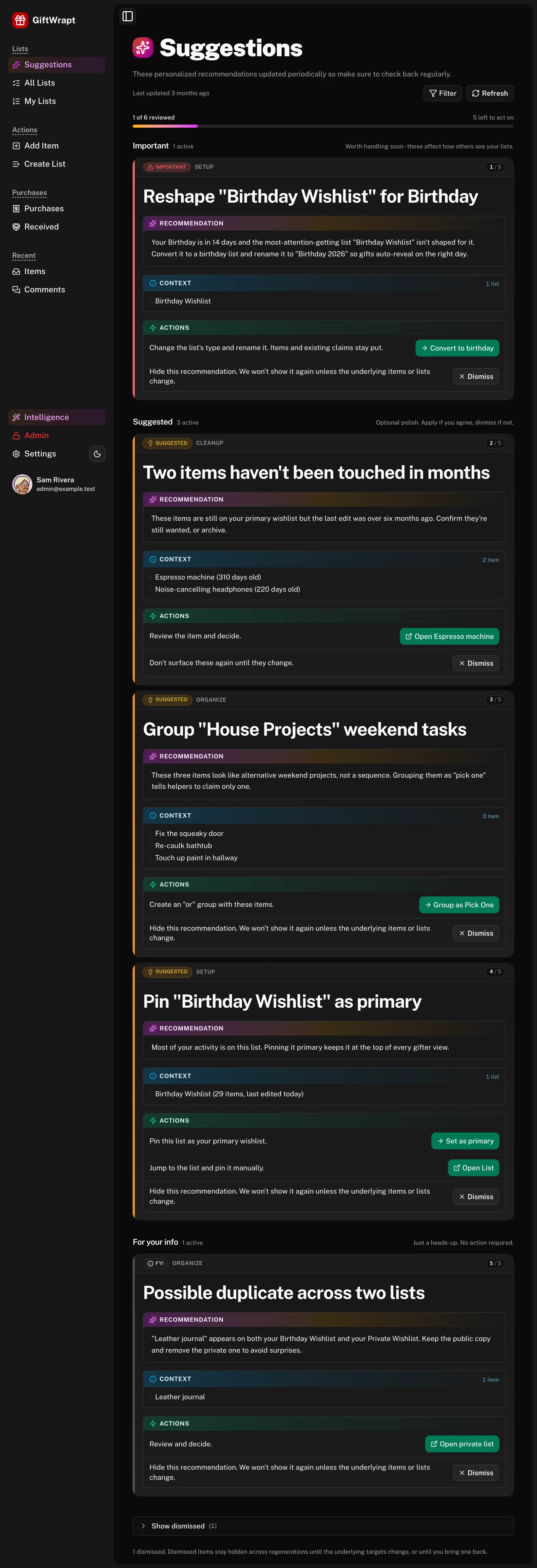 suggestions dark